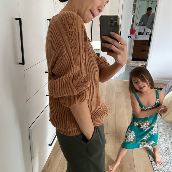Sweaters - Amour vert orange sweater